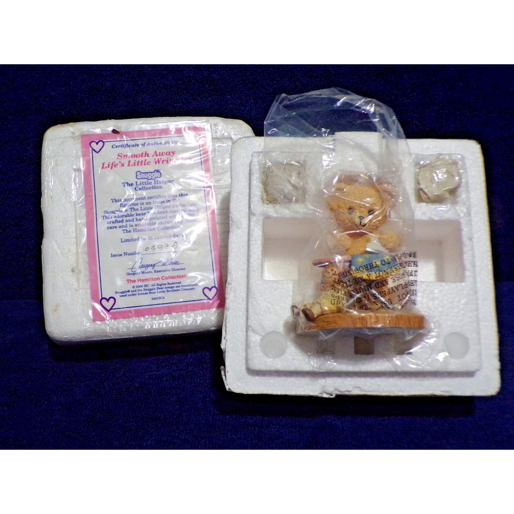 Snuggle Coll. "Smooth Away the Little Wrinkles" Bear 0493A Teddy Bear Figurine